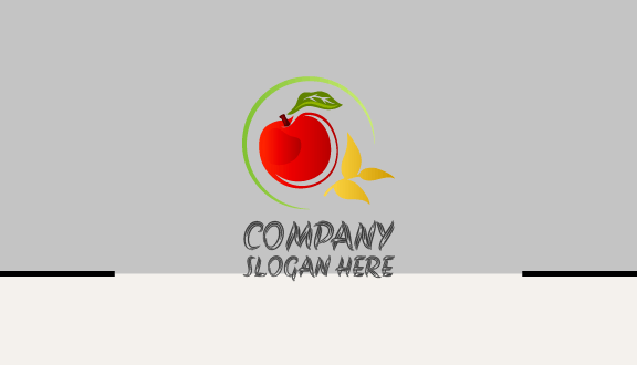 Biglietto Da Visita Di Frutta Naturale Mela