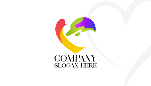 Cartão De Visita Natureza Representando Coração