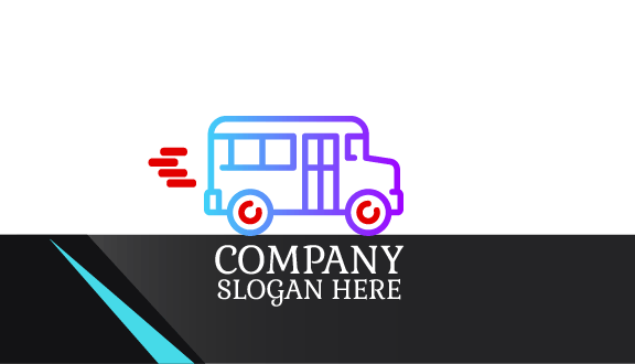 Neon Bus Business Card