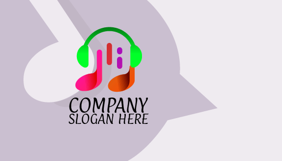 Neon Green Music Business Card