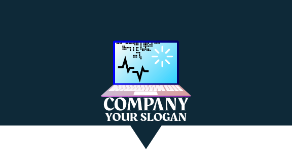 Operating Laptop Business Card