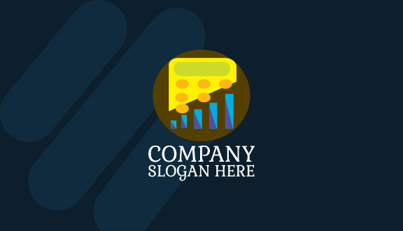 Biglietto Da Visita Del Commercialista Con Pulsante Arancione