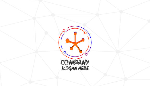 Cartão De Visita De Segurança Informática Em Orange