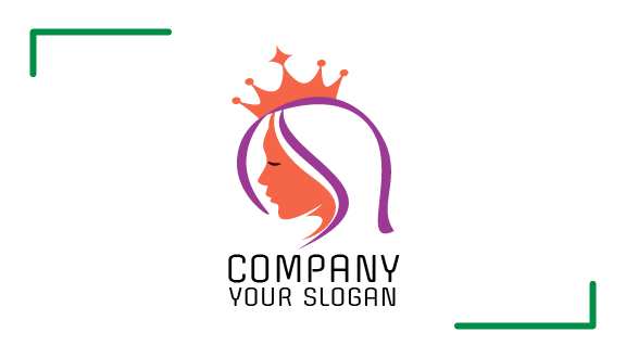 Orange Crown Aesthetic Business Card