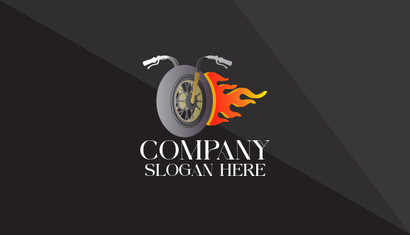 Kartu Nama Sepeda Api Oranye