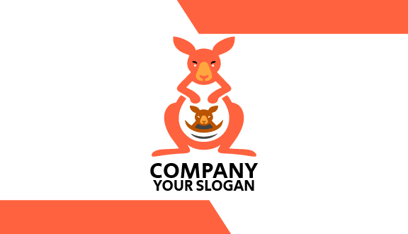 Orange Kangaroo Business Card