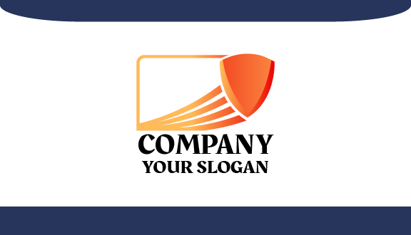 Camada De Laranja Cartão De Segurança De Segurança Informática