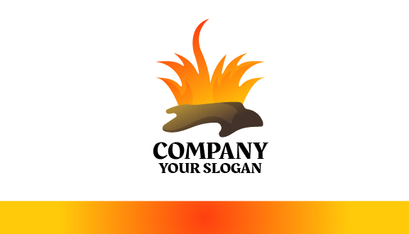 Orange Plant Lawn Business Card