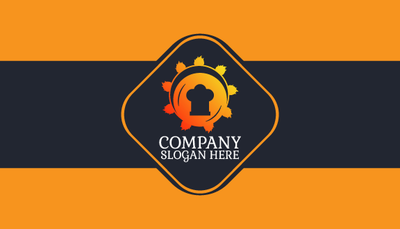 Orange Restaurant Business Card