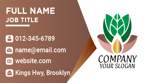 Organic Leaves Agriculture Business Card