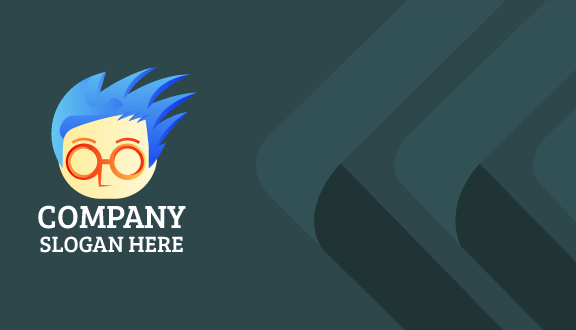 Kartu Nama Kacamata Besar