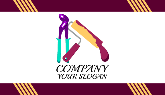 Paint Roller Handyman Business Card