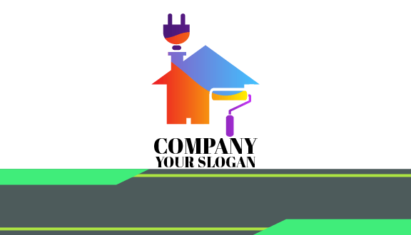 Paint Roller Home Improvement Business Card