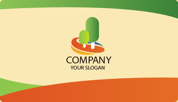 Pastel Landscaping Business Card