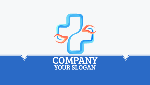 Pastel Orange Medical Business Card