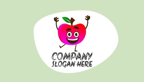 Biglietto Da Visita Mela Danzante Rosa