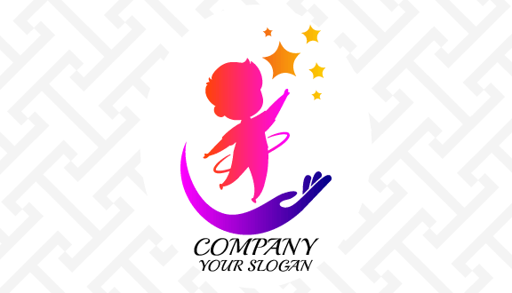 Biglietto Da Visita Per Assistenza All'infanzia Giocosa