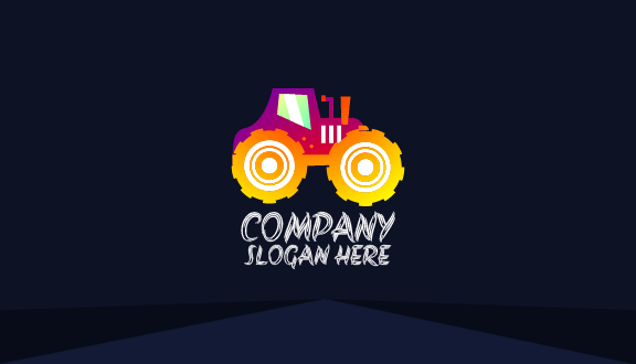 Powerful Wheels Tractor Business Card