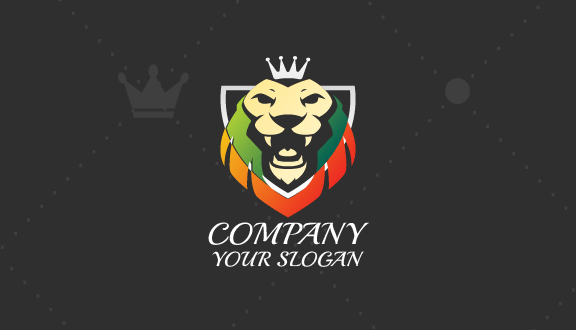 Premium Lion Mascot Business Card