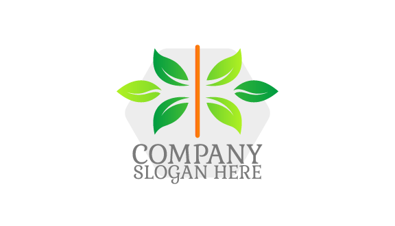 Kartu Nama Tanaman Hijau Asli