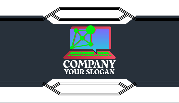 Programming Laptop Business Card