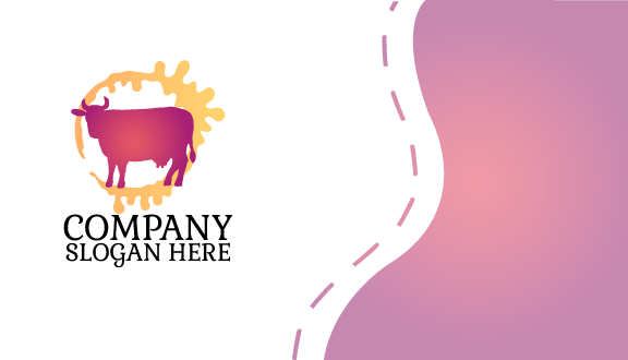 Pure Dairy Splatter Business Card