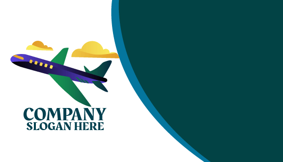 Purple Airliner Travel Business Card