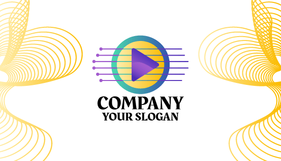 Purple Button Dj Business Card