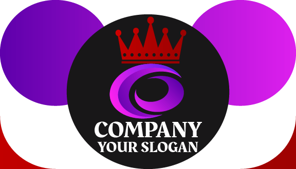 Purple Circle Regality Business Card