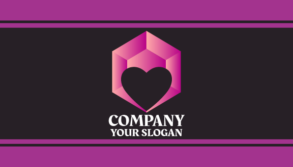 Purple Diamond Jewellery Business Card
