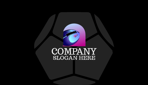 Purple Football Business Card