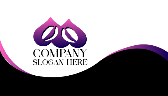 Biglietto Da Visita Caffè Cuore Viola