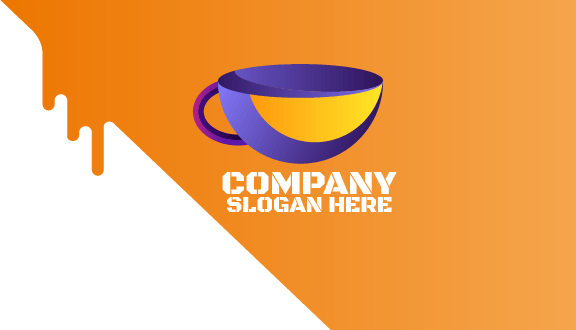 Purple Mug Cafe Business Card