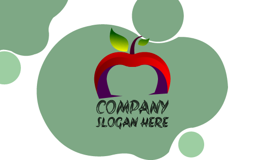 Biglietto Da Visita Mela Rossa Viola