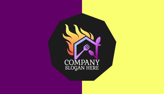 Purple Restaurant Business Card