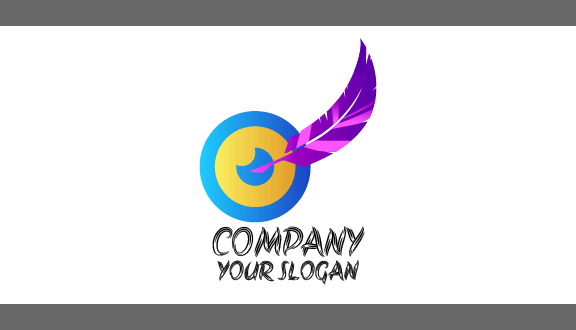 Purple Target Artist Business Card