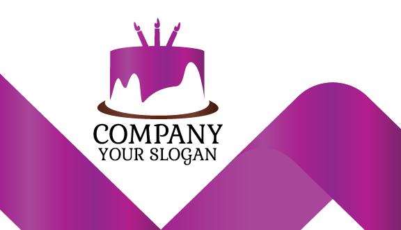 Kartu Nama Kue Beludru Ungu