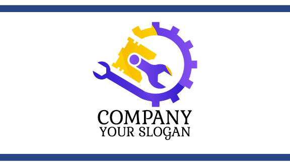 Purple Wrench Maintenance Business Card