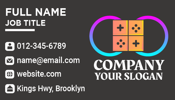 Puzzle Computer Games Business Card