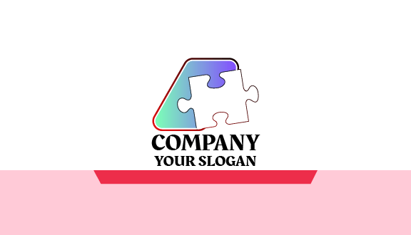 Cartão De Visita Abstrato De Peça De Puzzle