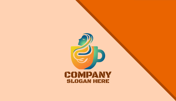 Queen Coffee Cup Cafe Business Card