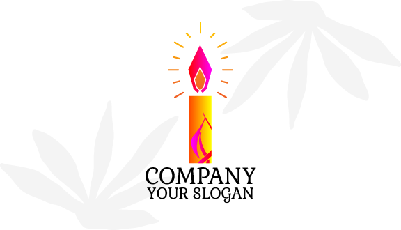 Biglietto Da Visita Candela Luminosa