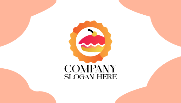 Kartu Nama Kue Pai Raspberry