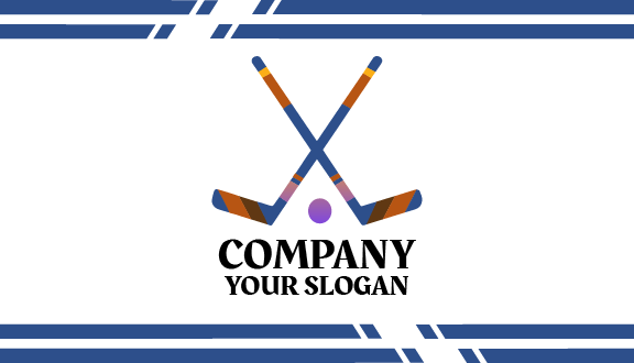 Recreational Hockey Match Business Card