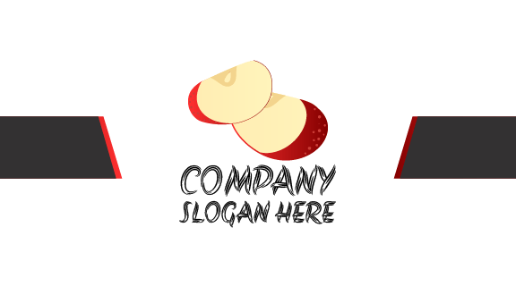 Biglietto Da Visita Fette Di Mela Rossa