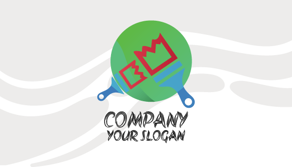 Red Brush Artist Business Card