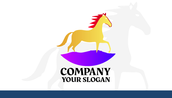 Red Hair Horse Business Card