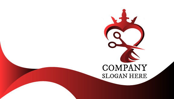 Red Hair Salon Business Card