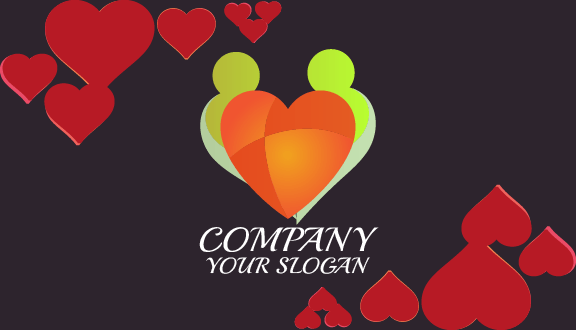 Biglietto Da Visita Per Appuntamenti Con Contorno A Cuore Rosso