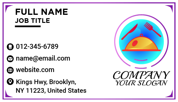 Red Knife Catering Business Card